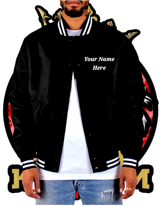 CUSTOM SAVAGE KYNGDOM VARSITY BOMBER JACKET