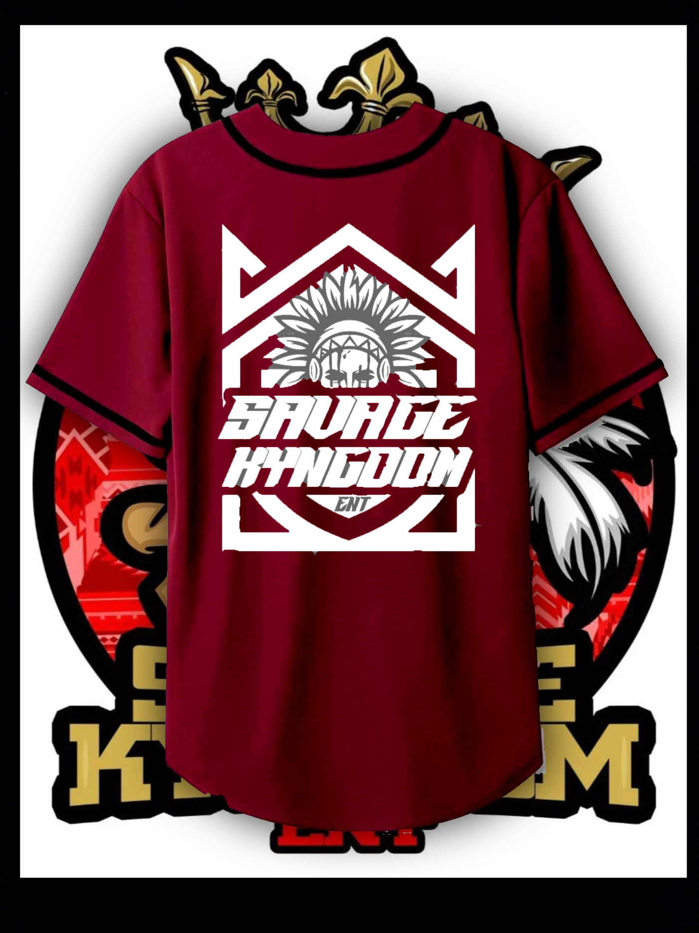 Custom Savage Kyngdom BaseBall Jersey